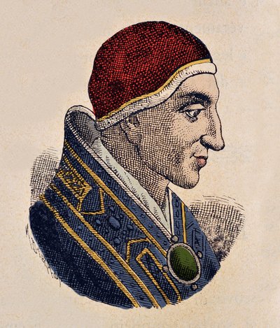 Porträt von Papst Johannes XV (985-996) von Italian School