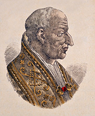 Porträt von Papst Leo III. (795-816) von Italian School