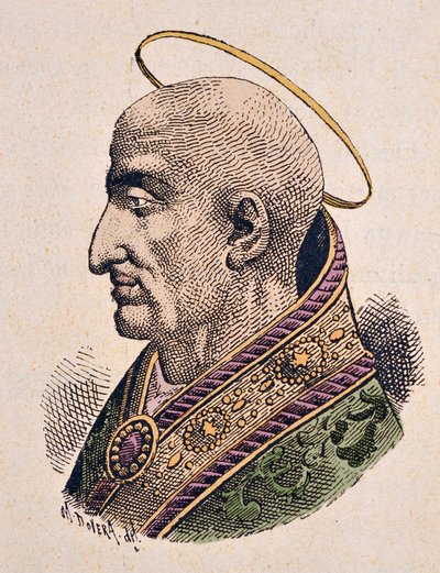 Porträt von Papst Pius I. (ca. 144-155) von Italian School