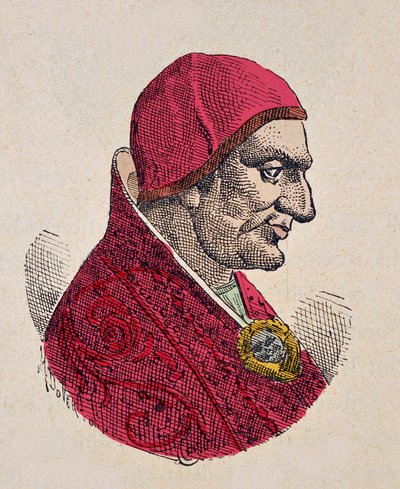 Porträt von Papst Sabinianus (604-606) von Italian School