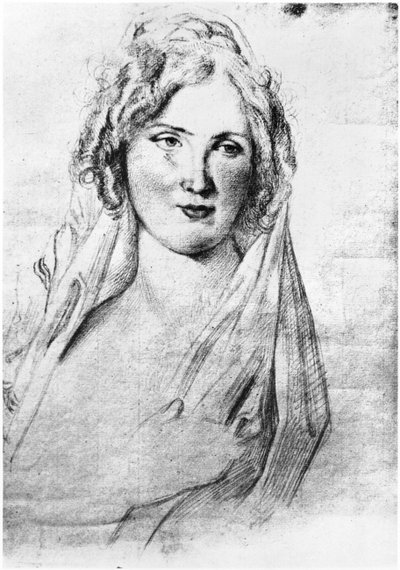 Porträt vermutlich von Angela Pietragrua, Gräfin Simonetta, Geliebte des französischen Schriftstellers Stendhal, während er in Italien war, zwischen September 1811 und 1815 von Italian School