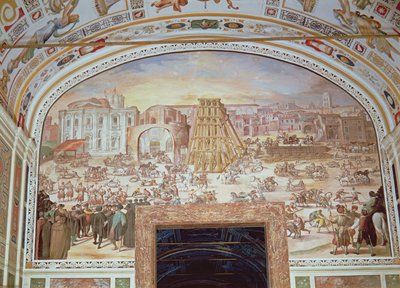 Entfernung des Obelisken aus dem Zirkus von Nero von Italian School