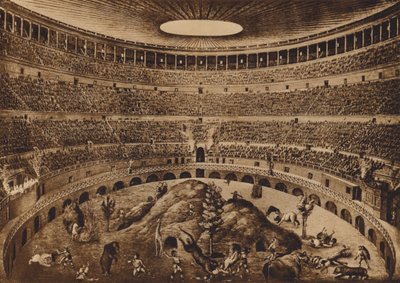 Rom: Interno del Colosseo, La Caccia alle Fiere, historische Rekonstruktion von Italian School