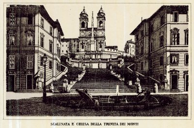 Rom: Scalinata E Chiesa Della Trinita Dei Monti von Italian School