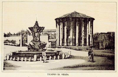 Rom: Tempel der Vesta von Italian School