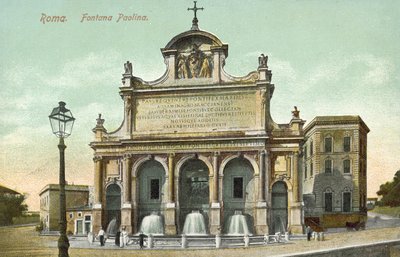 Rom, Italien, Fontana Paolina von Italian School