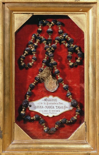 Rosenkranz, geschenkt an Anna-Maria Taigi von Prinzessin Barberini von Italian School