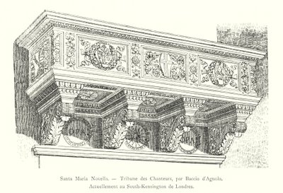 Santa Maria Novella, Sängertribüne, von Baccio d