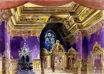 Bühnenbild für die Oper "Lucrezia Borgia" von Gaetano Donizetti, Mailand, 1833 von Italian School