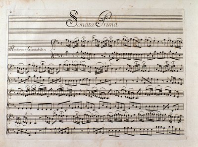 Notenblatt für „Sonate für Violine und Bass continuo“ von Giuseppe Tartini von Italian School