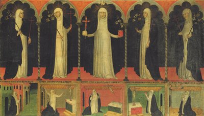 Hl. Katharina und vier Dominikanerheilige von Italian School