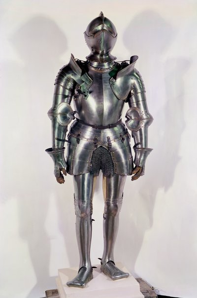 Rüstung, die dem Chevalier Bayard gehört haben soll, um 1510 von Italian School