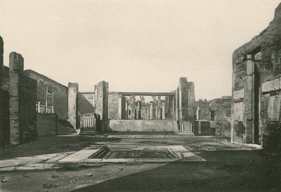 Das Atrium des Cassia-Hauses wie es ist (Gravur) von Italian School