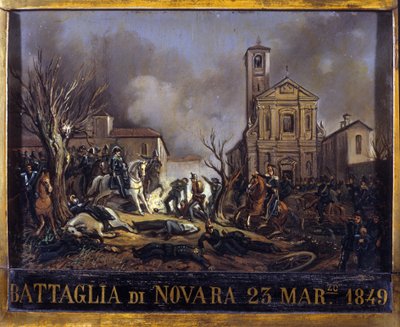 Die Schlacht von Novara, 23. März von Italian School