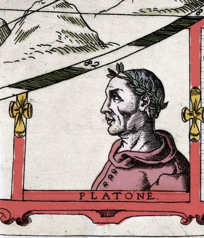 Der griechische Philosoph Platon (428-348 v. Chr.) (Detail) von Italian School