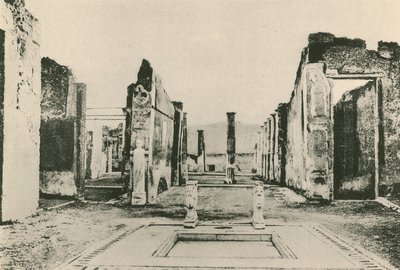 Das Haus des Caius Cornelius Rufus (Gravur) von Italian School