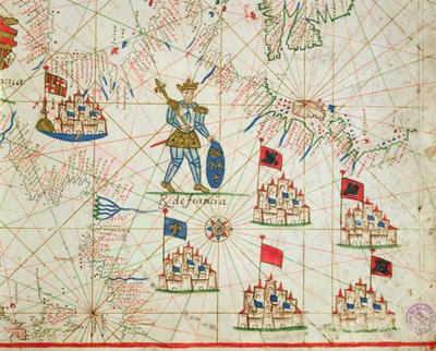 Das Königreich Frankreich, aus einem nautischen Atlas, 1646 von Italian School