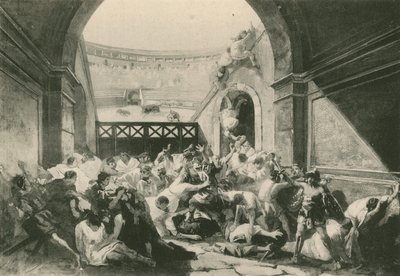 Der Streit zwischen Pompejanern und Nucerinern (Gravur) von Italian School