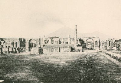 Der Tempel des Jove im Zivilforum wie er ist (Gravur) von Italian School