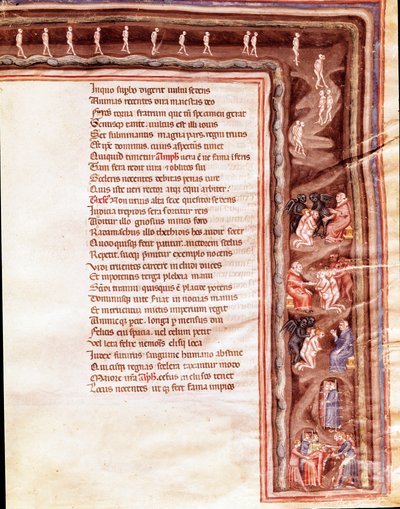 Ansicht der Unterwelt, Illustration für 