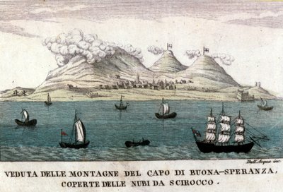 Ansichten der Berge des Kaps der Guten Hoffnung von Italian School