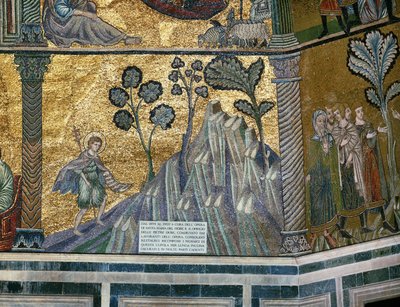 Johannes der Täufer in der Wüste von Italian school