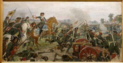 Schlacht von Poltawa im Jahr 1709 von Ivan Alexeyevich Vladimirov