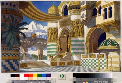 Bühnenbild für die Oper Ruslan und Ludmila von M. Glinka von Ivan Yakovlevich Bilibin