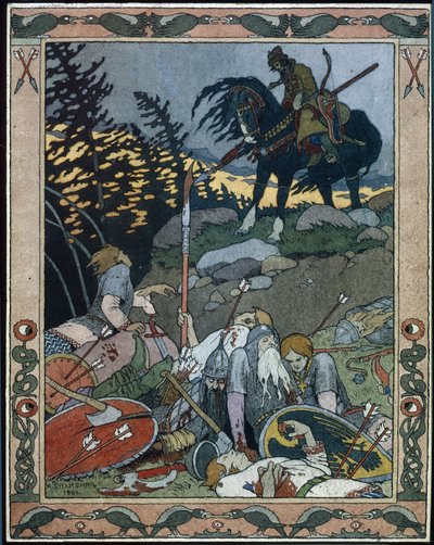 Illustration für das Märchen Maria Morevna von Ivan Yakovlevich Bilibin