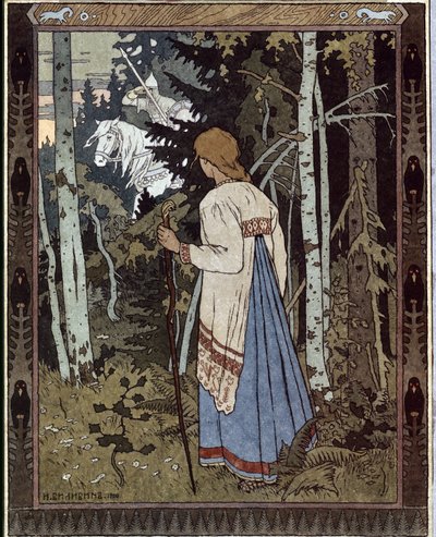 Vasilisa die Wunderschöne und der weiße Reiter von Ivan Yakovlevich Bilibin