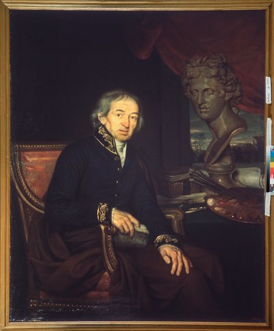Porträt des Künstlers Dmitri Levitski (1735-1822) von Ivan Ereemevich Yakovlev