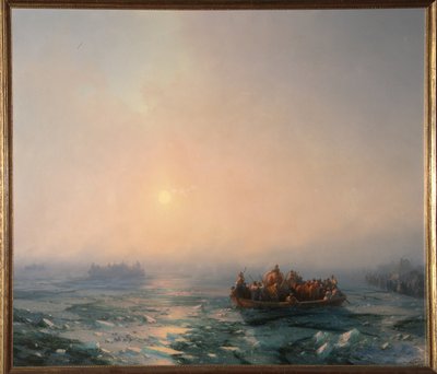 Eistreiben auf dem Dnepr, 1872 von Ivan Konstantinovich Aivazovsky