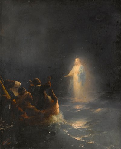 Jesus geht auf dem Wasser von Ivan Konstantinovich Aivazovsky