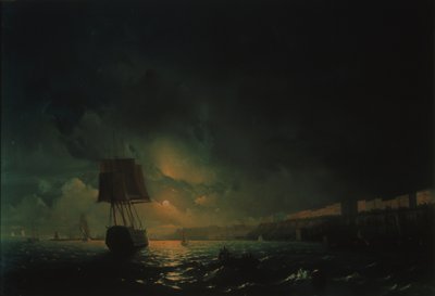 Blick über Odessa bei Mondlicht von Ivan Konstantinovich Aivazovsky