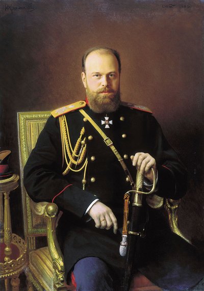 Porträt des Kaisers Alexander III., 1886 von Ivan Kramskoy