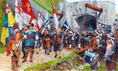 Pendennis Castle, Cornwall. 17. August 1646, ca. 1990-2010 von Ivan Lapper