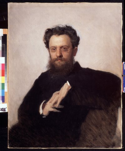 Porträt des Kunsthistorikers, Professor Adrian Prakhov (1846-1916). Gemälde von Iwan Nikolajewitsch Kramskoi (1837-1887), Öl auf Leinwand von Ivan Nikolaevich Kramskoy