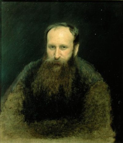 Porträt von Vasili Vasilievich Vereshchagin, 1883 von Ivan Nikolaevich Kramskoy