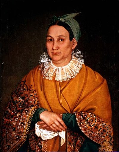 Porträt einer Kaufmannsfrau von Ivan Vasilievich Tarkhanov