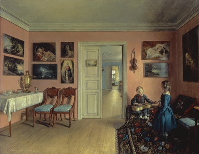 Im Zimmer des Künstlers, 1855 von Iwan Chrutsky