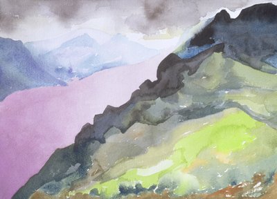 Loch Ness von Glendoe Lodge, 1995 von Izabella Godlewska de Aranda