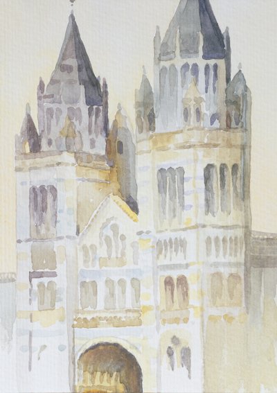 Haupteingang des Naturhistorischen Museums, London, Tag, 1994 von Izabella Godlewska de Aranda