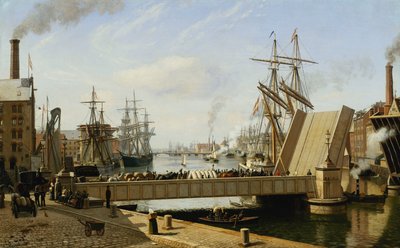 Ein Blick auf Kopenhagen mit der Knippelsbro, 1882 von J.E. Carl Rasmussen