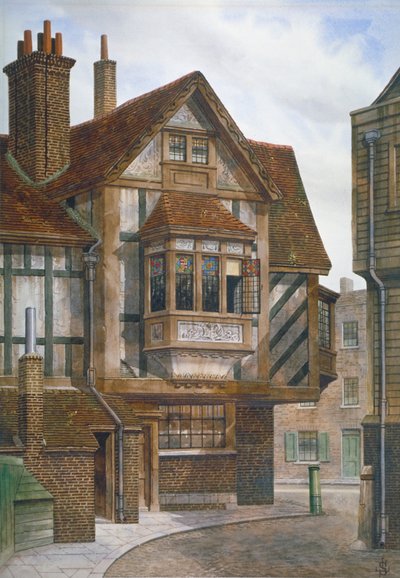 Häuser in Bishopsgate, City of London, 1860 von JL Stewart