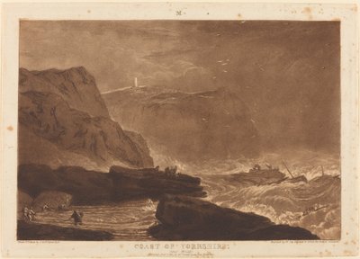 Küste von Yorkshire, veröffentlicht 1811 von Joseph Mallord William Turner