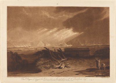 Die fünfte Plage Ägyptens, veröffentlicht 1808 von Joseph Mallord William Turner