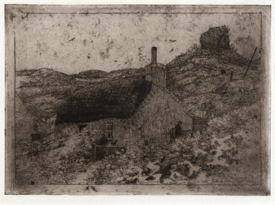 Fischerhütte auf dem Hügel - Isle of Man von J. Alden Weir