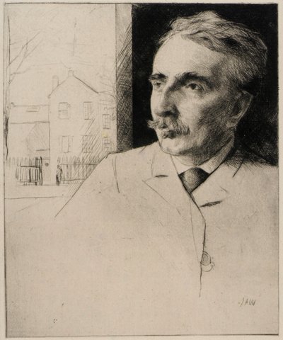 Porträt von John F. Weir von J. Alden Weir