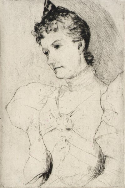 Porträt von Miss Ross von J. Alden Weir