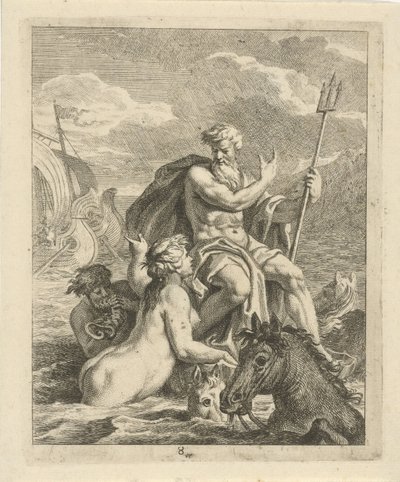 Meereslandschaft mit Thetis und Neptun von J. Alexander Janssens